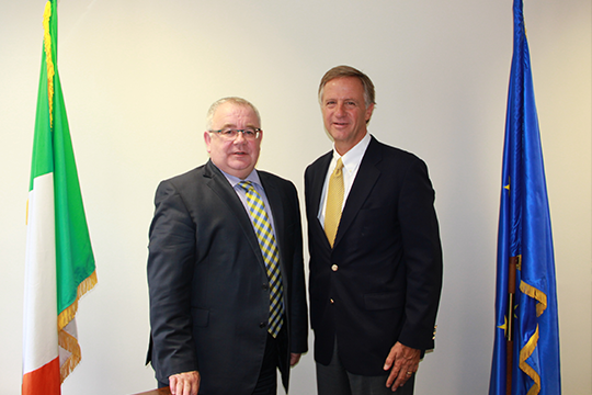 Governor Haslam with Ceann Comhairle Seán Ó Fearghaíl, T.D.