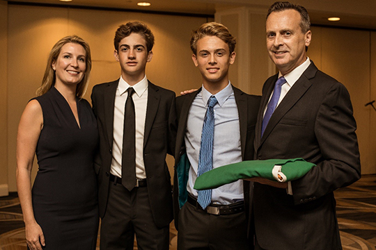 Honorary Consul Ian O'Flaherty and family