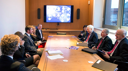 Minister White at the Edinburgh Centre for Carbon Innovation (Grace Avery Photography)