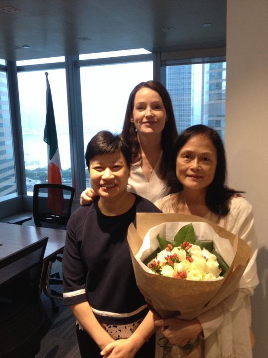 The Consul General of Ireland paid tribute this week to Ms. Celeste Kwong