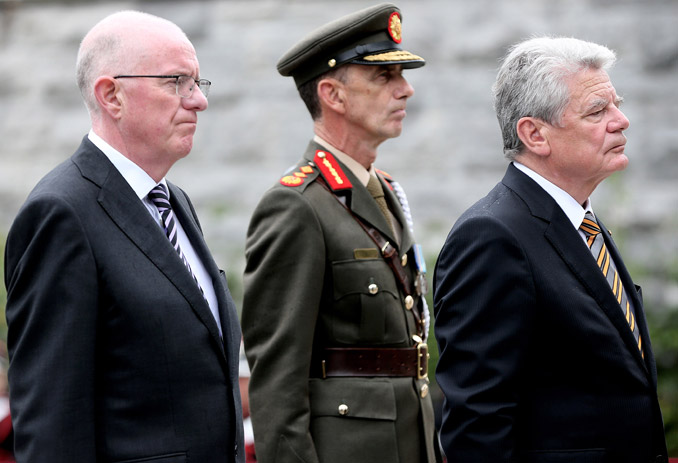 President Joachim Gauck and Minister Charlie Flanagan