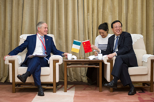 Minister Bruton meeting Chinese Vice Minister Hao Ping. Credit: Education in Ireland