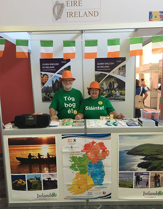 Ambassador Nicholas Twist and his spouse Patricia Molloy at the Languages for Life event.