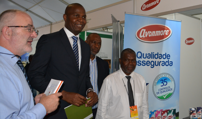 Governor of Inhambane Daniel Chapo samples some Irish produce at FACIM