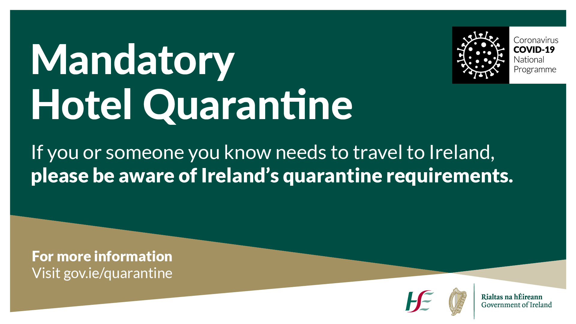 COVID-19 Travel Alert: Mandatory Hotel Quarantine