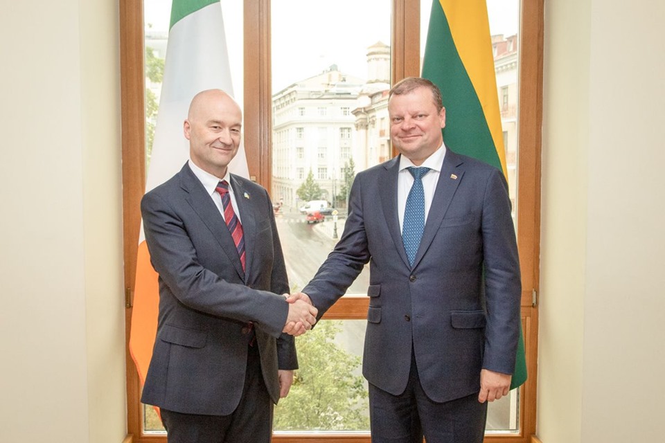 the Ambassador bade farewell to Prime Minister Saulius Skvernelis