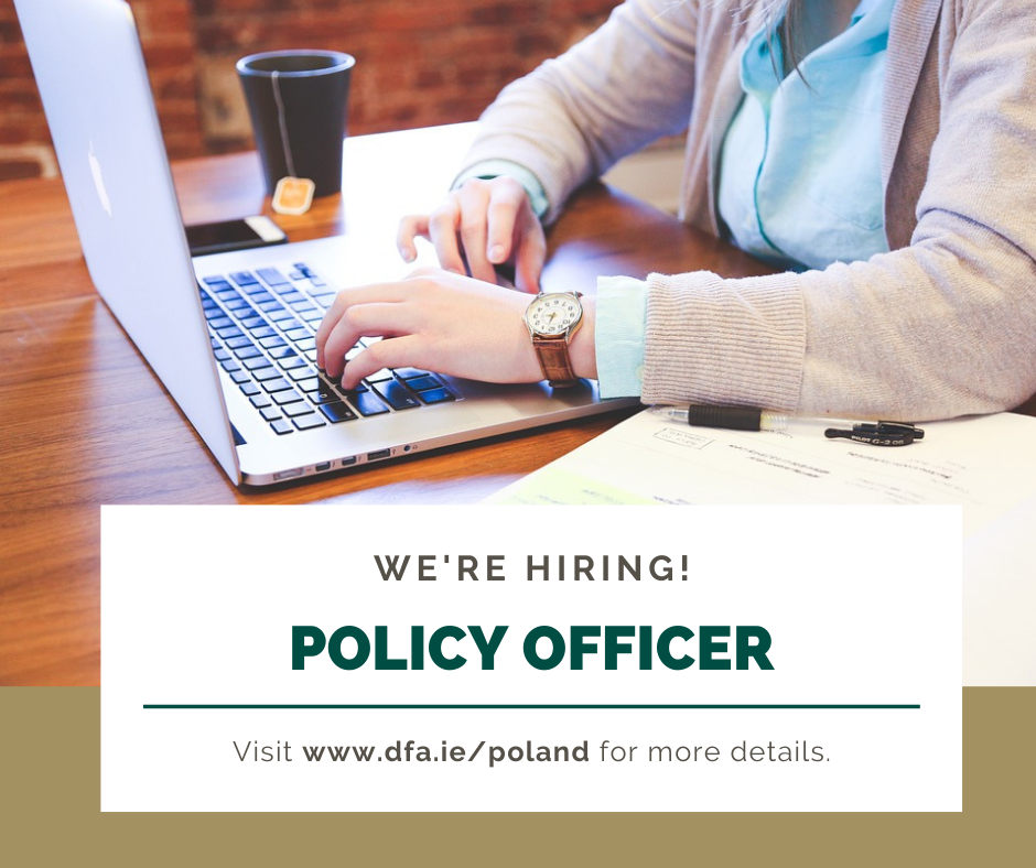 The Embassy of Ireland is hiring!