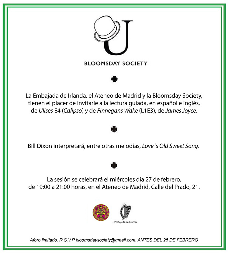 Bloomsday Society Madrid