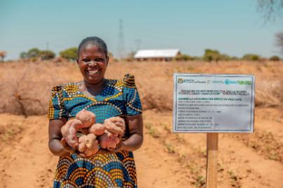 Yunus Chanzi , a Sorghum farmer in Nyabu village, is a beneficiary of the Irish Aid funded Climate Smart Agriculture project executed by World Food Programme, that supports Small Holder Sorghum Farmers to improve farming resilience, income and nutrition in the drought-prone region of Dodoma, Tanzania. 